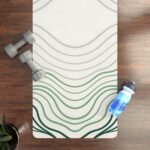 Contour Wave - printed yoga mat, context view