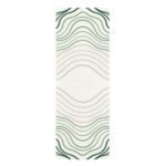 Contour Wave - printed yoga mat, front view