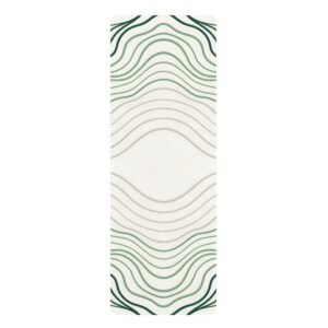Contour Wave - printed yoga mat, front view