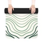 Contour Wave - printed yoga mat, lifestyle view