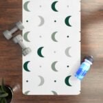 Crescent Rows - printed yoga mat, context view