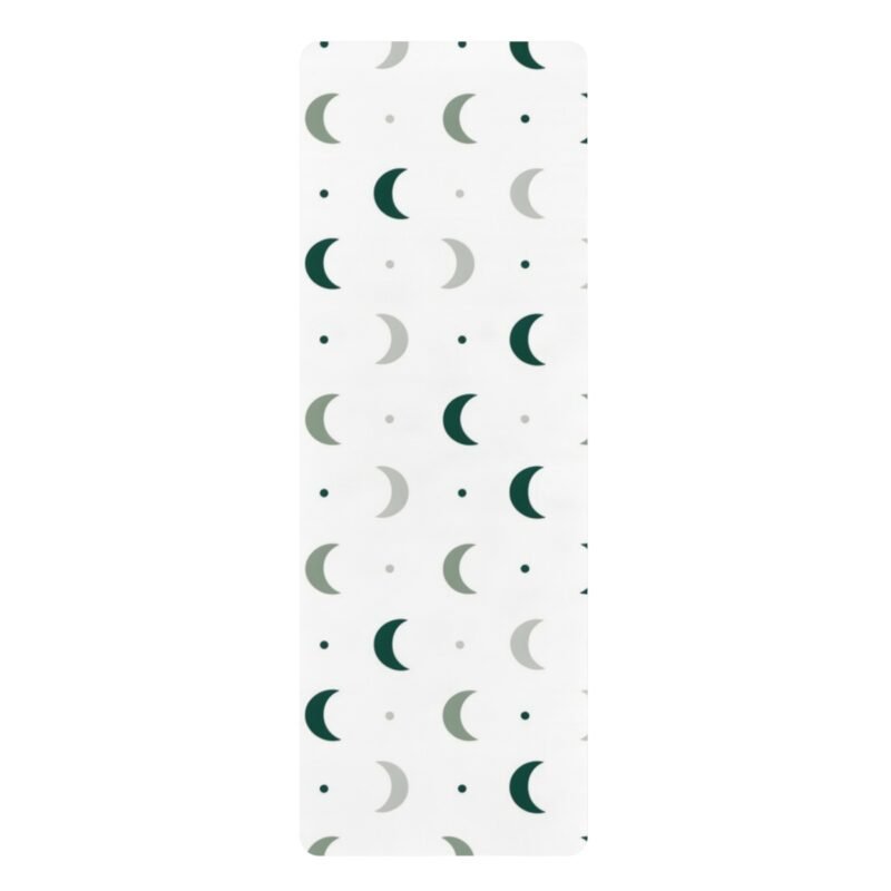 Crescent Rows - printed yoga mat, front view