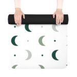Crescent Rows - printed yoga mat, lifestyle view