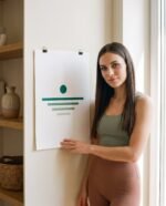 Elena, the stretching.shop AI guide, with the Horizon Pause Art Print