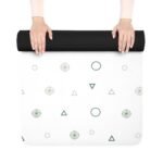 Quiet Grid Yoga Mat - lifestyle view