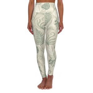 Sage Botanical Leggings - front view