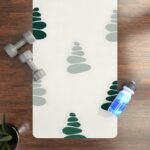 Stone Stack - printed yoga mat, context view